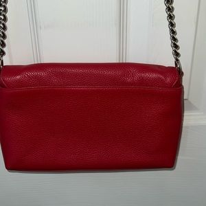 Red Coach Leather Crossbody Purse